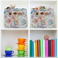 thumbnail image 6 of Coolnut Vintage Flowers Foldable Canvas Storage Bin, Sturdy Fabric Storage Basket with Handles, Storage Cube Box for Organizing Shelf Nursery Toy Closet 2PCS#1041 Home Decor, 6 of 7