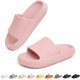 thumbnail image 1 of Zapatillas de baño antideslizantes de color rosa, sandalias para piscina, zapatillas de playa, zapatillas para interior y exterior para mujer, 7 colores, 1 of 4
