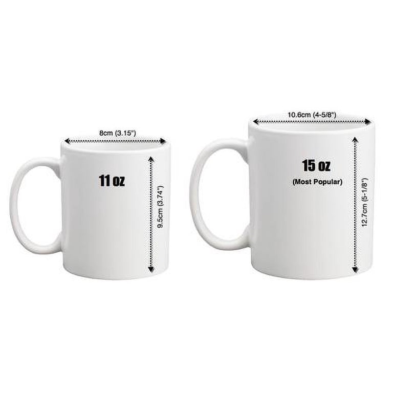 Set 12 pieces Blank Big Ceramic White Sublimation 15 ounces Coffee Mug Heat  Press Thermal Transfer Sublimation Dye Coated Glossy - Walmart.com