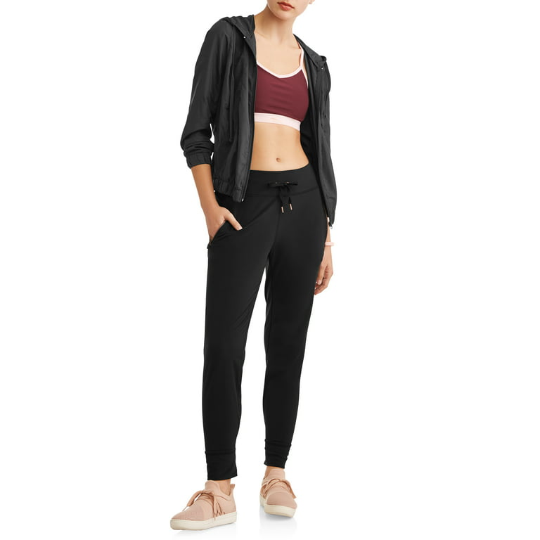 Avia Women's Pants XXL Pull-On Polar Fleece Black Jogger Sweats Ladies Size  20