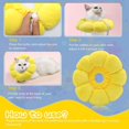 thumbnail image 4 of Cat Recovery Collars - Adorable Sunflower Necked Cats After Cone Surgery, Adjustable Collars, Elizabethan Collars for Cat Surgical Recovery, 4 of 5
