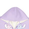 thumbnail image 4 of Disney Lilo & Stitch Girl's Zip-Up Sherpa Hoddie - Stitch and Angel Graphic Print Design Hooded Sweatshirt for Kids (Sizes 7-14), 4 of 9