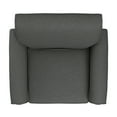 thumbnail image 5 of HL Home Furnishings Traditional Armchair with Nailheads in Charcoal Grey Linen, 5 of 7