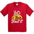 thumbnail image 3 of Inktastic Lets Taco Bout It Youth T-Shirt, 3 of 5