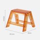 thumbnail image 5 of Transparent, foldable step stool made of acrylic, portable 1step ladder chair for indoor and outdoor use, brown, 5 of 5