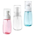 thumbnail image 3 of 3 piezas 60ml Kit de botellas de viaje portátiles Botellas de spray Botellas dispensadoras Botellas de bomba vacías para viajes al aire libre (Estilo de boquilla de colores aleatorios para aleatorio), 3 of 5