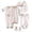 White, variant on Curenmufel Essentials Must Haves Unisex Baby Boy Girl Layette Sets Bodysuits Pants And Accessories 8 Packs Comfort Outfit New Born Essentials 0-3 Months (Pink,0-3 Months)