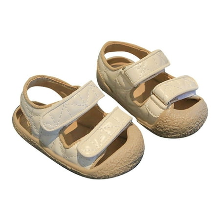 

NIUREDLTD Summer New Soft Bottom Breathable Non Slip Solid Color Children s Fashion Casual Beach Sandals Size 22