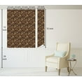 thumbnail image 5 of Ambesonne Skulls Peel & Stick Wallpaper for Home, Earthy Colors Grunge Goth, 13"x72", Chocolate Sand Brown, 5 of 5