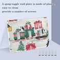 thumbnail image 3 of Yayeee Toggle Light Switch Wall Plate 2-Gang 4.56"x4.48" Decorative Outlet Cover, Christmas Train, 3 of 7