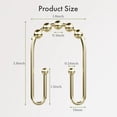 thumbnail image 5 of 12 Pcs Shower Curtain Hooks, Metal Shower Curtain Rings Rust Proof, Double Sided Shower Curtain Hooks for Shower Curtain Liner Smooth, 5 of 7