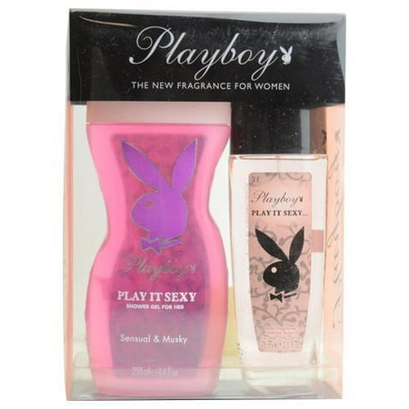 Playboy Play It Sexy By Playboy Shower Gel 8.4 Oz & Body Fragrance Spray 2.5 (Best Height For Shower Body Sprays)