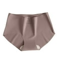 thumbnail image 2 of Ladies Underwear Womens Seamless Underwear Thin Mid Waist Panties Underwear Women Pack Briefs Purple M, 2 of 3