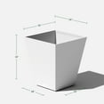 thumbnail image 2 of Veradek Pure Series Nobleton 18" Planter White, 2 of 9