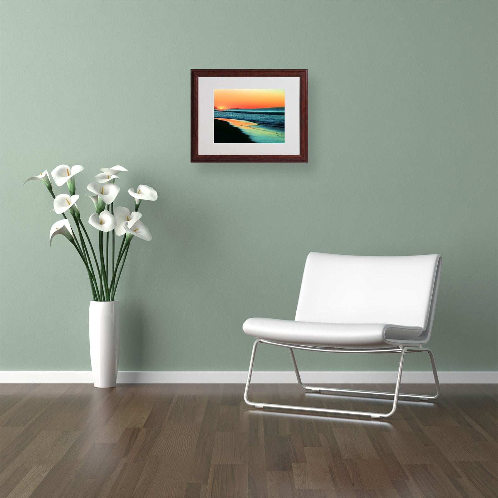 Trademark Fine Art "Good Morning" Framed Canvas Art by Beata Czyzowska Young
