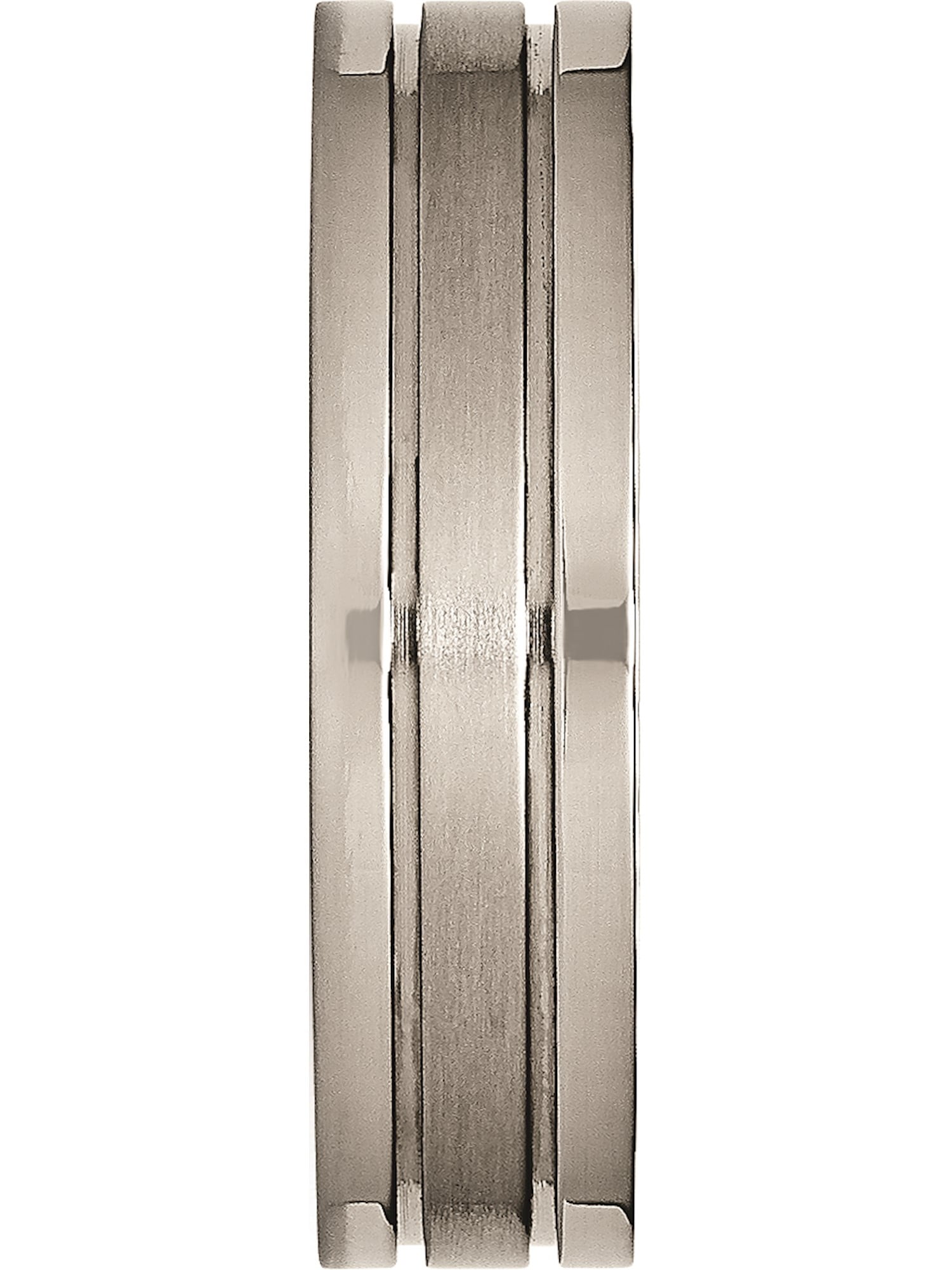 Titanium Grooved 6mm Brushed and Polished Band