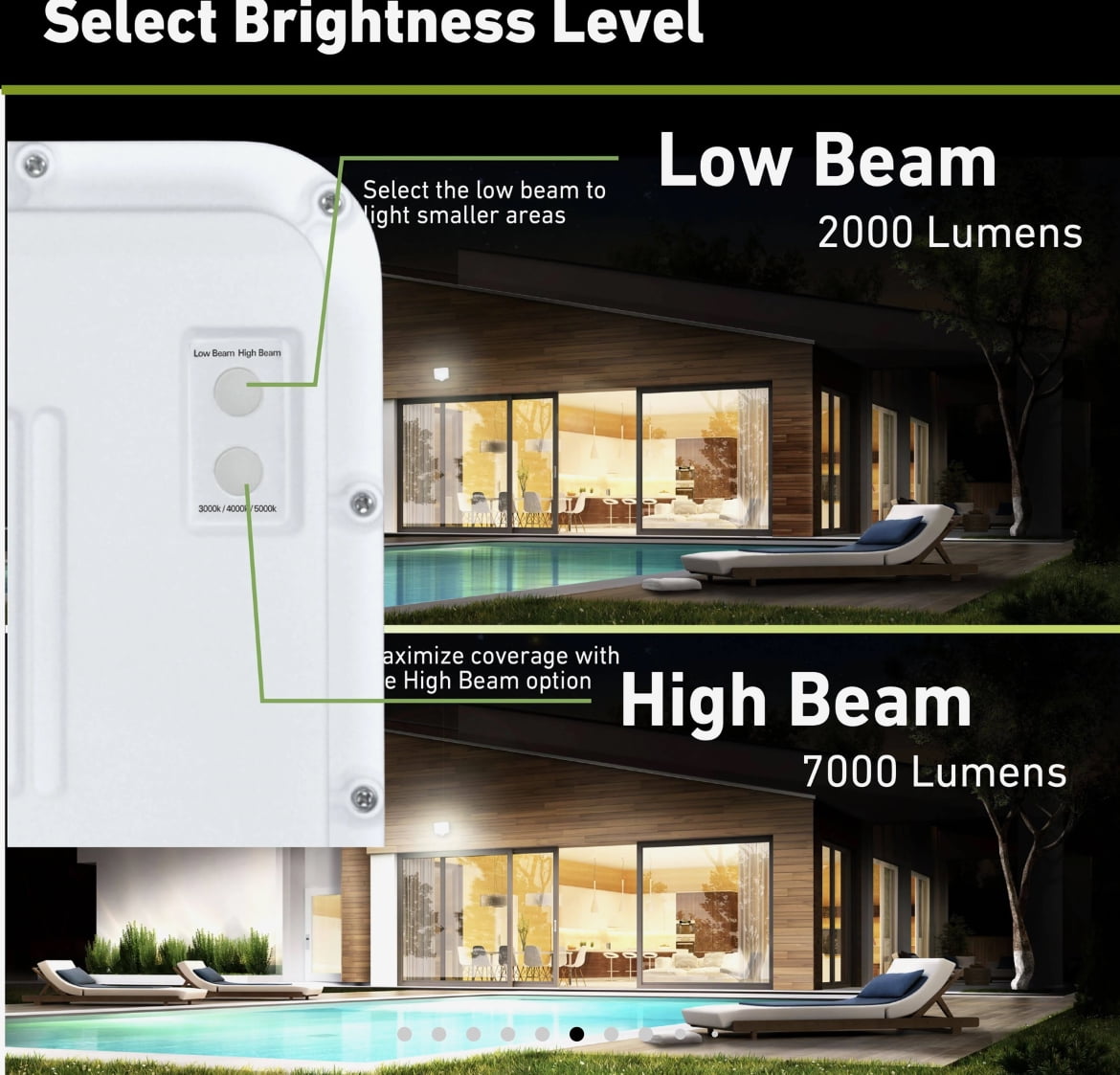 Good Earth Lighting Hyper Bright LED Motion‑Activated Outdoor Flood Light – 1‑Head, 4,000 lm