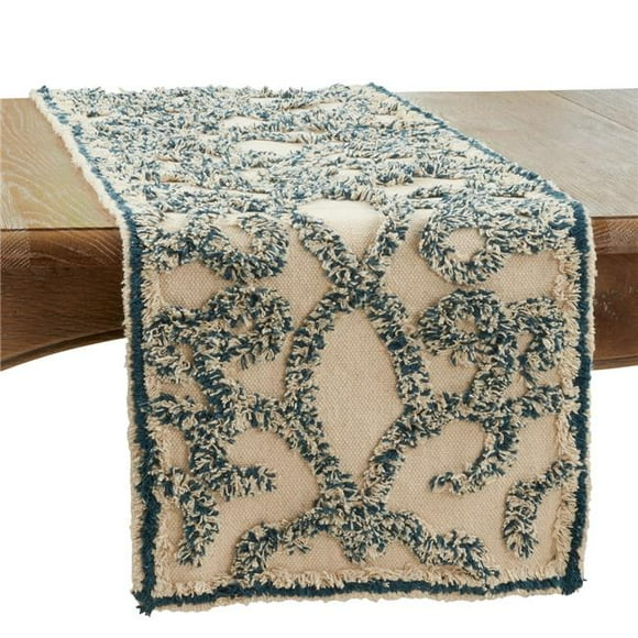 Saro 2162.BL1672B 16 x 72 in. Tufted Oblong Runner Rug, Black