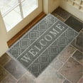 thumbnail image 5 of Welcome Mat Outdoor Indoor, All-Season Waterproof Front Door Mat Outside Entrance, All-Weather Heavy Duty Non-Slip Doormat, Low Profile Porch Patio Entrance Mats, 29.5x17.7 Inches, 5 of 6