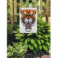 thumbnail image 2 of SIDONKU Colorful Head Angry Looking Tiger Mascot Character Orange Tattoo Attack Garden Flag Decorative Flag House Banner 28x40 inch, 2 of 2