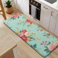 thumbnail image 5 of Pioneer Flower Floral Print Pattern Kitchen Rug Mat,Kitchen Runner Rugs Non Skid Washable,Decorative Kitchen Floor Mats for Kitchen,Sink,Laundry,17"x47.2", 5 of 7