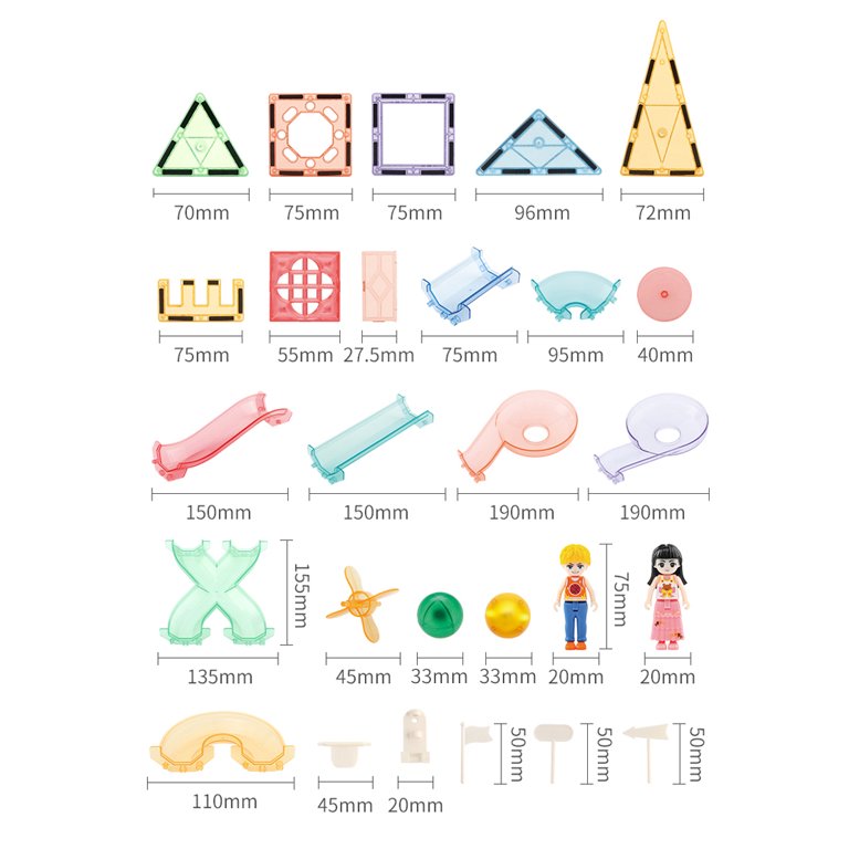 MAGNETIC MARBLE RUN PARADISE 208ピース Marble Run with Magnetic