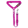thumbnail image 2 of 2 in 1 Dog Car Seat Belt,Adjustable Pet Harness Seatbelt Headrest Restraint Safety Tethers Leashes,Pet Car Travel Accessories,Elastic Bungee Buffer Reflective Anti-Jerk 360° Rotation Buckle,Hot Pink, 2 of 9