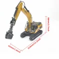 thumbnail image 6 of For Huina alloy die-casting grabbing machine 1:50 engineering construction model excavator boy metal birthday gift toy car, 6 of 6