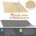 thumbnail image 3 of Sunny Outdoor Replacement Canopy Cover for 10x10ft 8 Ribs Rome Cantilever Patio Umbrella Parasol Top Sunbrella Cover, 3 of 5