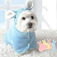 thumbnail image 6 of Bunny Ear Dog Drying Towel - Super Absorbent Microfiber Pet Bathrobe with Hood for Small/Medium/Large Dogs & Cats - Fast Drying After Bath, Pool or Beach, 6 of 8