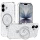 thumbnail image 1 of Funda de teléfono con soporte magnético brillante para iPhone 17 de 6.3 pulgadas, 1 of 7