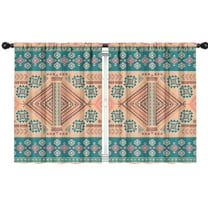 Blackout Kids Curtains,Multicolor Geometric Boho Pattern Childrens Insulated Curtains Set Of 2,Bedroom Essentials,Toddler Room Decor 42x54in(106x137cm)