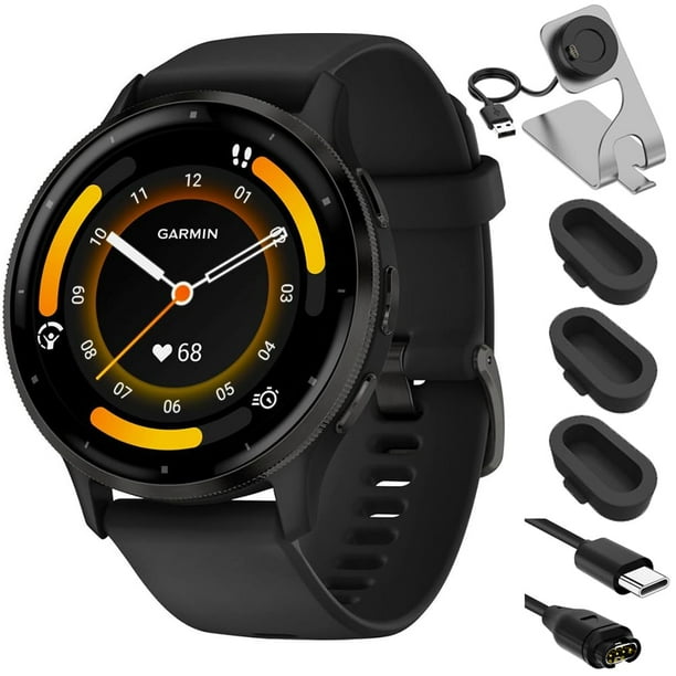 Reloj inteligente Garmin Venu 3 Health Fitness GPS 45 mm negro