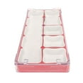 thumbnail image 3 of Caja de almacenamiento de piezas de reloj, forro de goma suave apilable, tornillos para reloj, contenedor de almacenamiento rojo para collar, 3 of 12