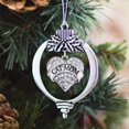 thumbnail image 2 of Cat Mom Pave Heart Holiday Christmas Tree Ornament With Crystal Rhinestones, 2 of 6