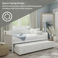 thumbnail image 6 of Hillsdale Furniture Staci Arched Wood Twin Daybed with Trundle, Classic White, 6 of 16