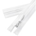thumbnail image 2 of 18 cremalleras blancas invisibles Cremalleras invisibles de 18 pulgadas Cremalleras de costura blancas Cremalleras artesanales, 2 of 5