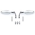 thumbnail image 3 of OKSTNO Chrome Grim Reaper Universal Custom Motorcycle Cruiser Mirrors - Free Adapters Rear View Mirrors Pair, 3 of 3
