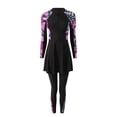 thumbnail image 4 of MuXiKeJi Clothes Swimwear for Women Arabic Modest Swimsuits Long Sleeves Sun Porotection Full Cover Bathing Suits, 4 of 4