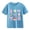 Light Blue, variant on Girls Watercolor School Stationery Bow Graphic T Shirt Short Sleeve Crew Neck Cotton Casual Tee for Kids (Light Blue, 2-3 Years)