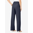 thumbnail image 2 of Roaman's Women's Plus Size Wide Leg Bend Over Pant, 2 of 6