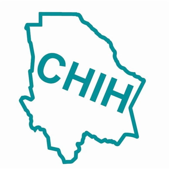 Mexican State Map Outline Chihuahua Vinyl Decal Sticker UV & Waterproof Bumper Window Laptop Automotive Water Bottle Gift accessories – TEAL 5.5"