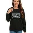 thumbnail image 3 of Gibobby Sudadera de mujer Sudadera de manga larga con cuello redondo para mujer(Negro,M), 3 of 5