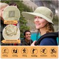 thumbnail image 7 of Tirrina Women's Outdoor Sun Protection Fishing Cap with Neck Flap Wide Brim Mesh Hat for Travel Camping Hiking Hunting, 7 of 7