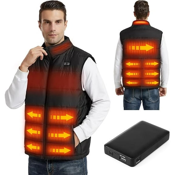SAVIOR Heated Vest Men Women with Battery Pack Included,Rechargeable Electric Men Heated Vest Winter Warmer