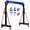 Blue, variant on Gewna Adjustable Steel Gantry Crane, 2 Ton/ 5000 lb Capacity, 8.2-12.5ft, Portable Lift Hoist on Wheels with Manual Trolley