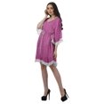 thumbnail image 3 of Moomaya Robe de Plage Imprimée Vêtements de Vacances Femmes Robes en Georgette pour Femmes, 3 of 6