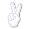 thumbnail image 1 of Bouclair White Peace Sign Neon Light Wall Decor 7.5 X 14.25 in (19.05 X 36.2 cm), 1 of 10