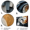 thumbnail image 3 of Designart "Geometric VORTEX III" Abstract Spirals Metal Wall Art, 3 of 5