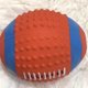 thumbnail image 2 of Pelota pequeña de rugby masticable, suave y chirriante, juguete de agua para perros, suministros para mascotas (Rugby 110mm), 2 of 7